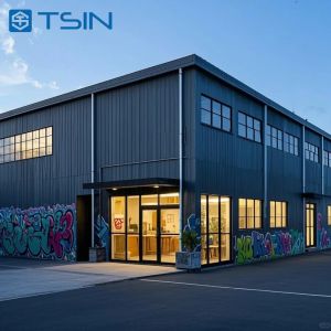 Atelier de structure en acier Q235B Q355B ASTM A36 préfabriqué pour usage industriel