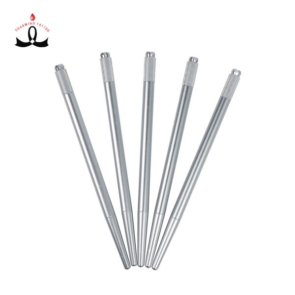Durable Microblade Permanent Makeup Tattoo Eyebrow Pen Silver 35G