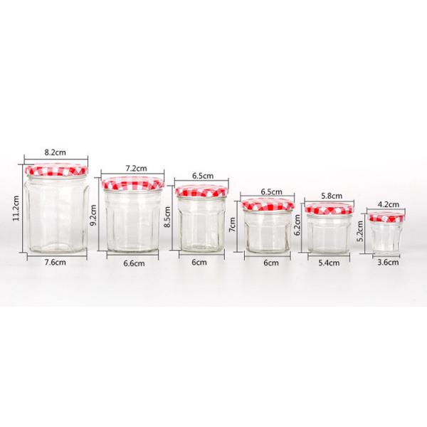 150ml 200ml 250ml 380ml Honey Jar And Spoon Wide Mouth With Thin Screw Metal Lid