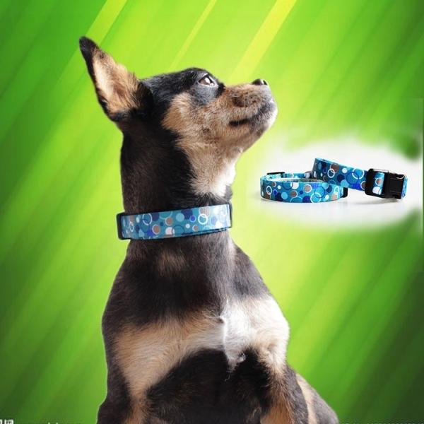 C606 Wholesale Luxury Pattern Adjustable Floral Nylon Decorative Dog Products Custom Logo Dog Collar