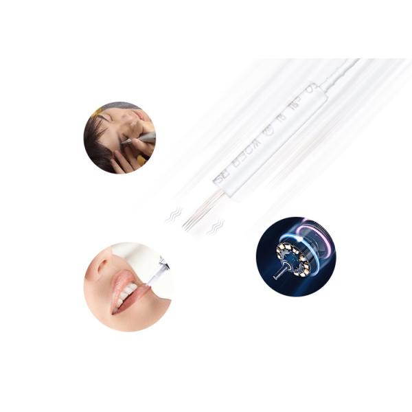 Stainless Steel Tattoo Machine Piercing Needles 4F For Eyeliner