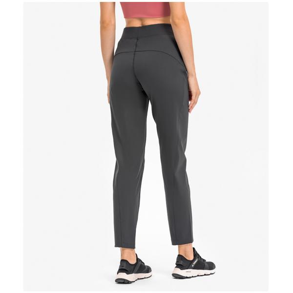 Skin Friendly Women'S Straight Leg Casual Pants Breathable With Zip Pocket