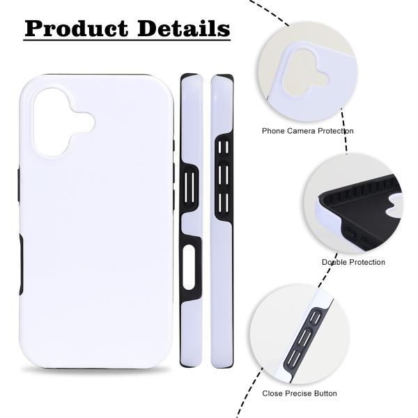 3D フィルム サブライメーション 空白 電話ケース Tpu Pc モバイル 携帯電話 カバー iPhone