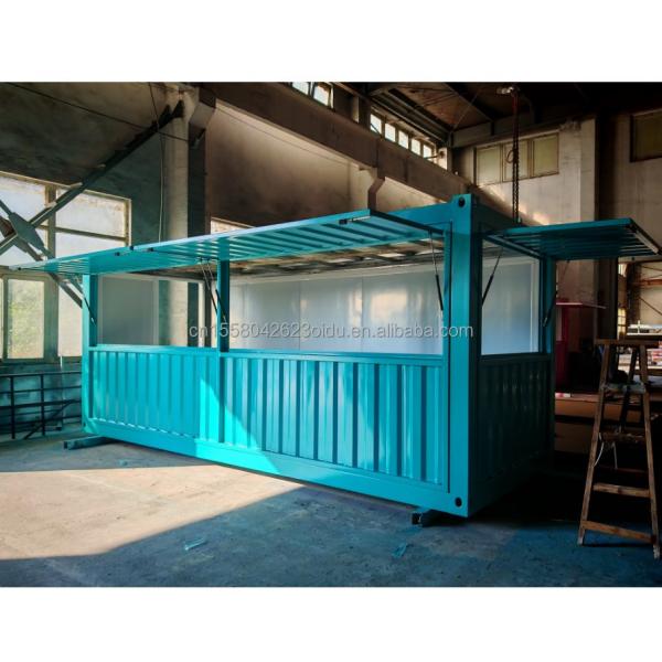 Galvanized Steel Square Tubes Main Structure Container Houses for Whole Assemble 20ft 40ft Prefab Coffee Shop