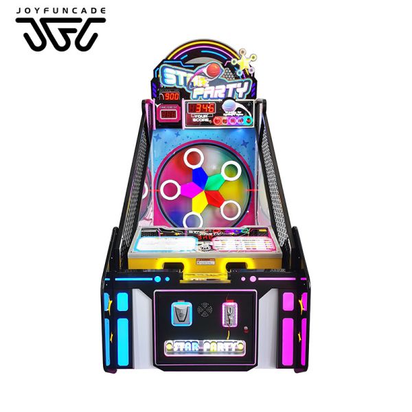 Star Party Arcade Machine Kid Interactive Ball Toss Ticket Redemption Game