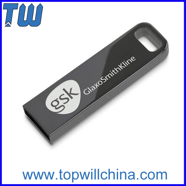 Stainless Metal 4GB Flash Drive for Business Man and Company Gift