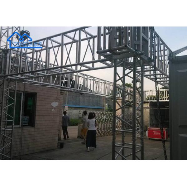 Sliver/Black Aluminum Stage Frame Space Truss Structure Spigot Truss For Outdoor