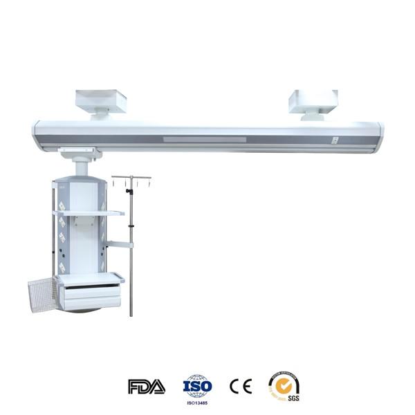 Patient Emergency Room Medical Gas Pendant With Double Ceiling Arm Load
