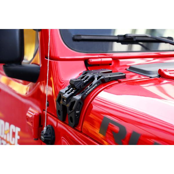 Off Road Car Wrangler JL A Пиллер световой капот Монтаж кронштейн Алюминиевый сплав 235 * 130 * 100 мм