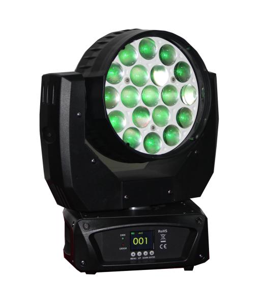 Small Stage Lighting 19 * 12W Beam LED Moving Head Light / LED Spot Moving Heads
