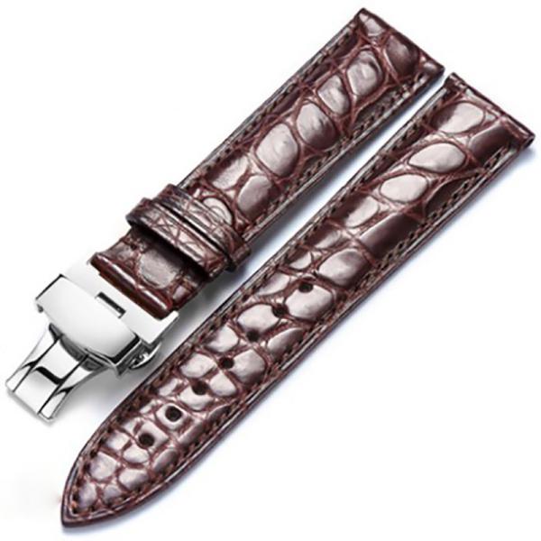 Genuine Tue Crocodile Leather Watch Band Belt Bracelet Wristband Clock Repair Accessories Lizard Pattern for Top Luxury