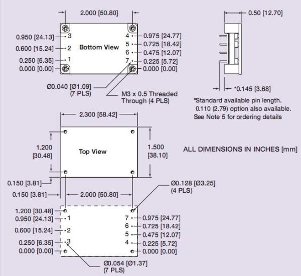 EXQ60-48D05-3V3-R EXQ60-48D05-3V3-R 60W High Efficiency DC/DC Converters  MITSUBISHI igbt power module