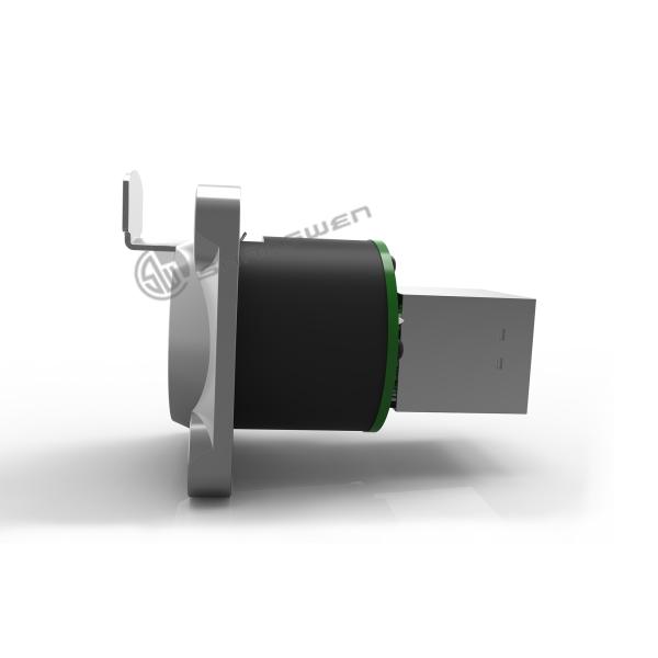 RJ45 Panel Mount Ethernet Chassis Connector Custom 8 Pin Plug Socket