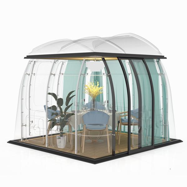 Luxury Outdoor Clear Igloo 360 Dining Bubble Tent Synchronous Rectification
