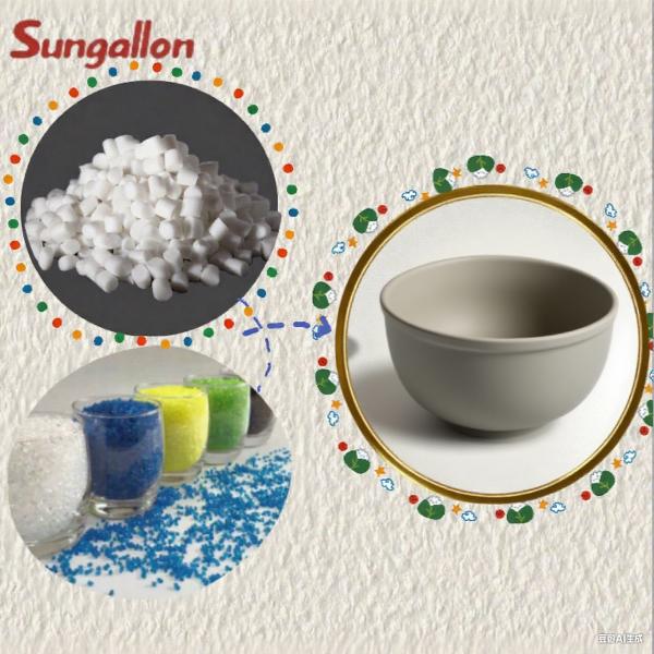 Particules de TPE de qualité supérieure en bocal Matériau brut non toxique anti-gouttes Granules thermoplastiques résistants à l'usure pour ustensiles de table en gros