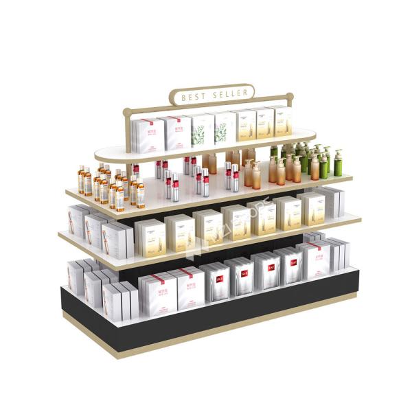 Makeup Display Cabinet Fashion-forward Cosmetic Display Counter for Makeup Shop Interior Design