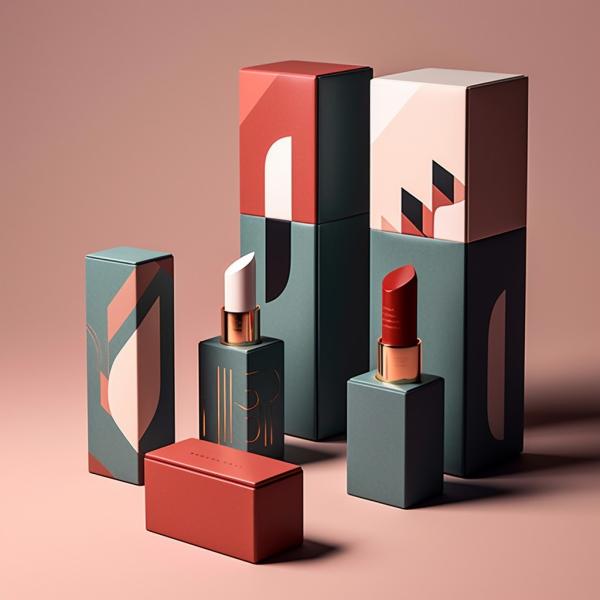 Perfume de corte a presión cosmético brillo labial lápiz labial caja de embalaje de papel personalizado