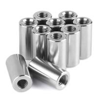 M6 Noix rondes d'accouplement longues en acier inoxydable finition polie Matériau durable
