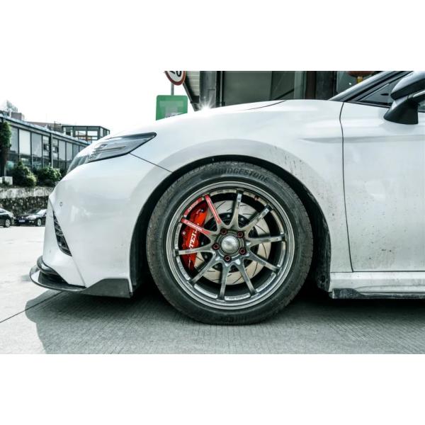 TEI Racing BBK For Toyota Camry Installed Big Brake Kits 4 Piston Calipers P40NS
