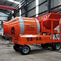 Camion auto-mélangeur de béton mobile auto-chargeur de béton avec pompe
