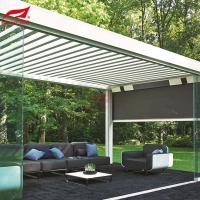 caramanchão de alumínio motorizado exterior de 4x4m com construção do jardim de telhado da grelha