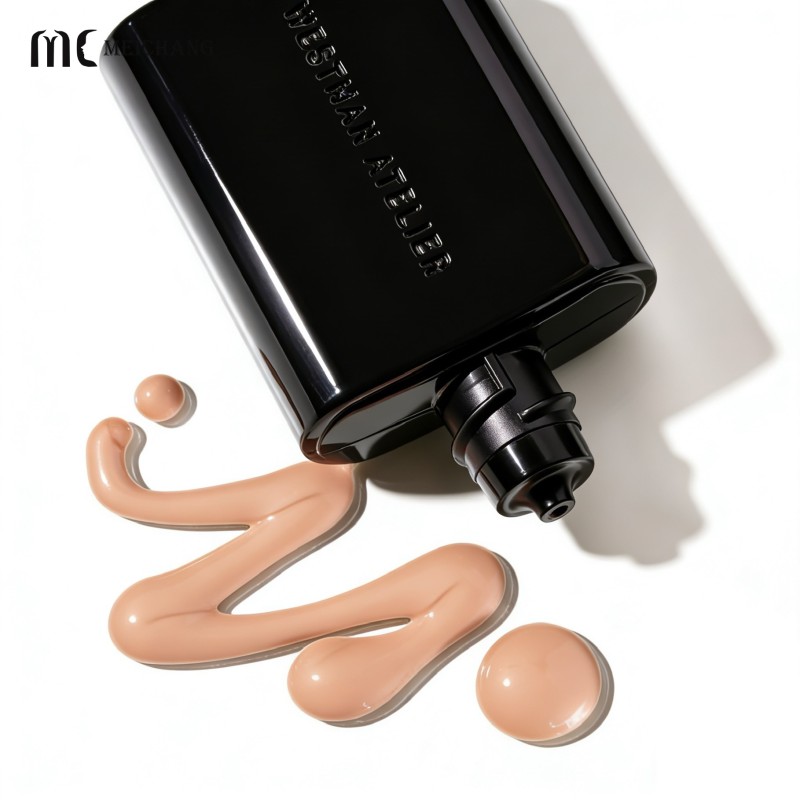 30g 50g Medical Grade PE Flat Sunscreen & Foundation Squeeze Bottle, Leak-Proof & Anti-Swallow, BPA-Free PCR Cosmetic Packaging(MC-1415)