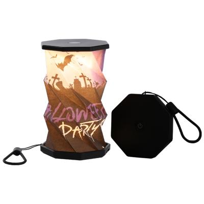 700mA Super Mini Craft Paper Lamp Rotating Led Light Paper Party Decor