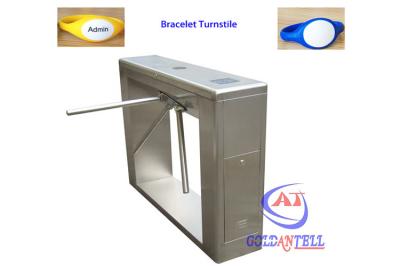 Torniquetes à altura da cintura da vida longa impermeável operados pelo bracelete do RFID/cartão da moeda/RFID