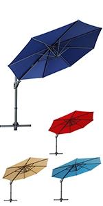 Portable Beach Umbrella With Sand Anchor, Tilt Pole, Carry Bag, Air Vent, Heavy Duty Wind Portable