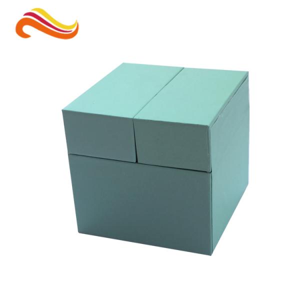 Special Emerald Pop Up Custom Gift Boxes Silver Logo Foiled Promotion Gift Package