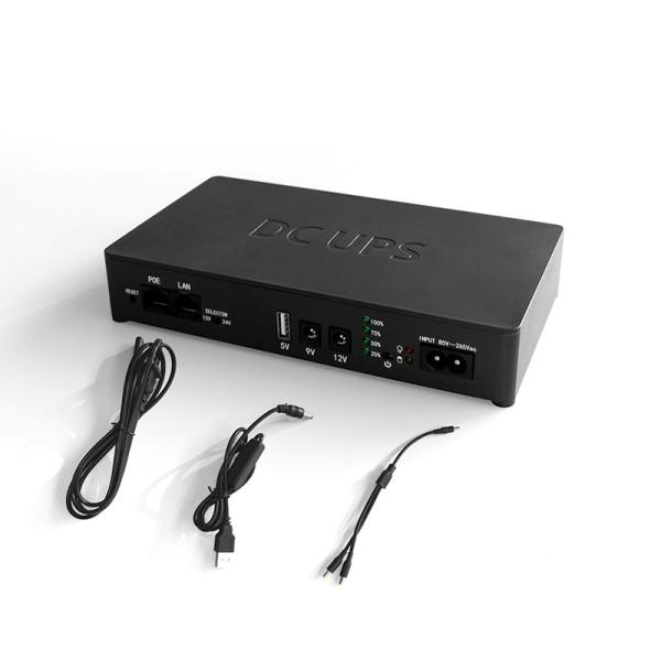 DC Mini UPS Para Roteador Wifi UPS Fornecimento de energia 5V 9V 12V POE Bateria de backup