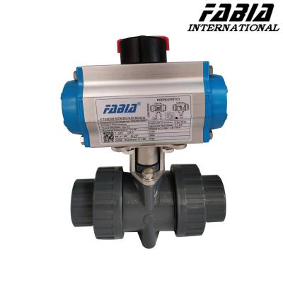 Válvula de PVC de vedação macia Válvula industrial pneumática de duas vias