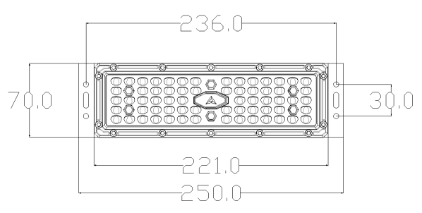 221x70mm LED Street Light Module SMD 5050 Waterproof For Parks