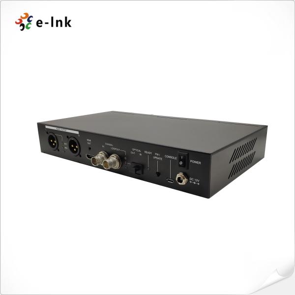 Convertisseur 12G-SDI vers HDMI 2.0-2.970Gbit/s, prend en charge la sortie SMPTE 425M, équilibrée et ré-clockée