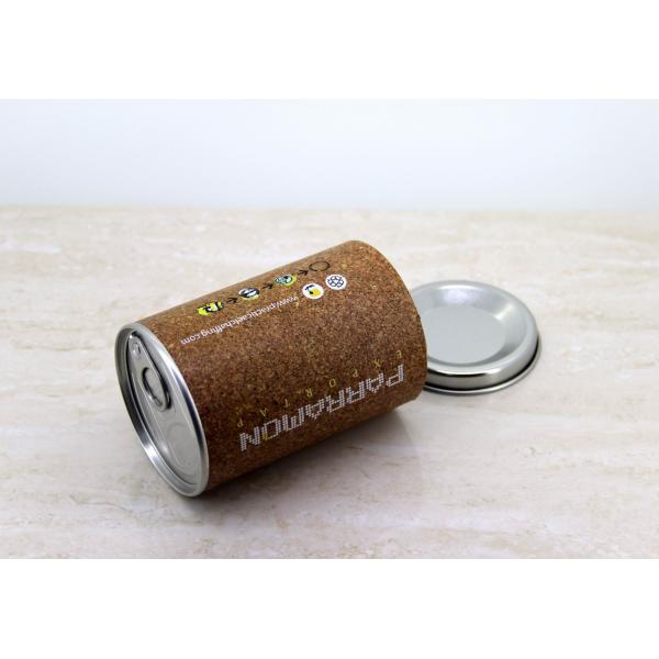 Flexible Kraft Paper Cans Packaging With Metal Lids For T-Shirt And Gift