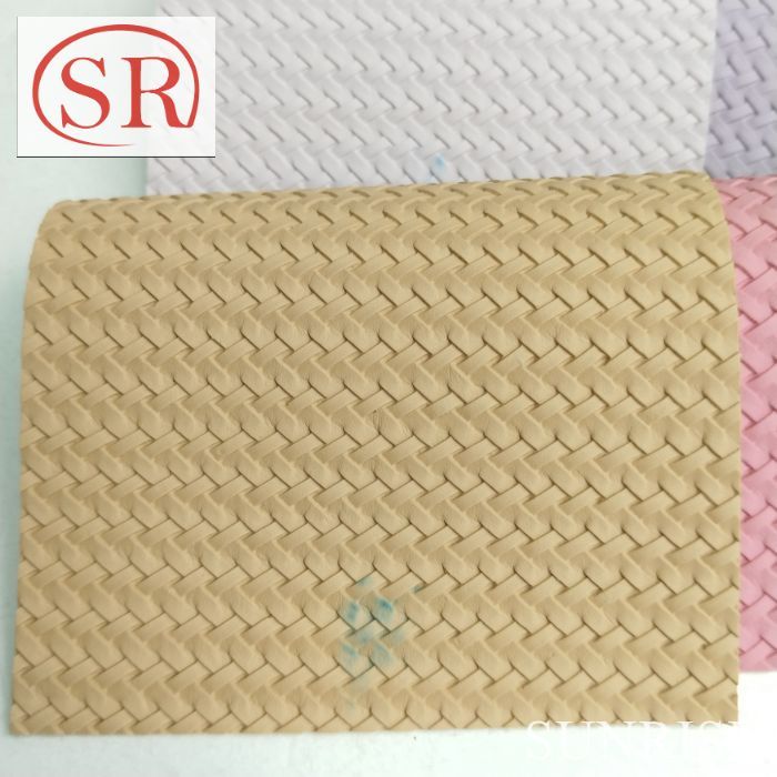 PU Synthetic Leather Knitted Backing Embossed Pattern Digital Print for Bag Sofa Garment All Kinds Printed Fabric Stretch