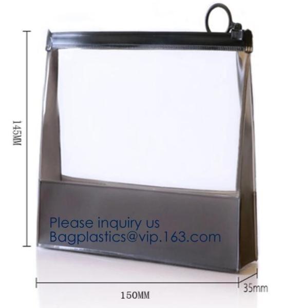 China Manufacturer Wholesale Transparent Beautiful Clear Eva Cosmetic Bag,Travel Bag With Double Zip Design, Bagease