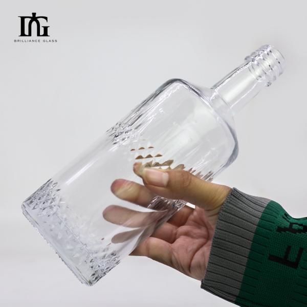 High Capacity and Large Capacity Glass Liquor Bottle 250ml/500ml/700ml/750ml for Tea