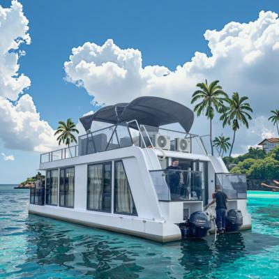 Bateau de maison en aluminium 10T Capacité 20mm épaisseur de pont pour vos besoins