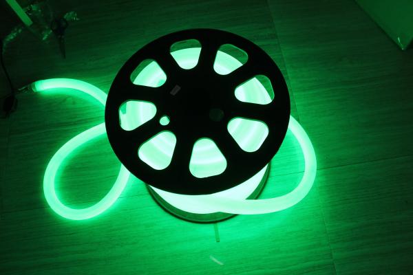 luz de neon flex LED de alta luminosidade cor verde 110v 25mm para exterior