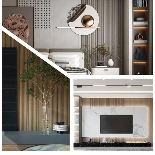 Панели эстетики 2.9m 12ft крытые деревянные планки стены Calbonate кальция 20 процентов