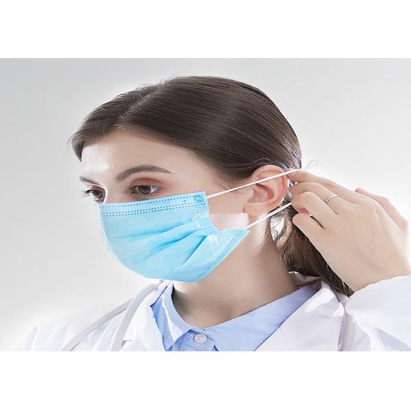 Non - Woven Medical Surgical 3 Ply Disposable Face Mask With Earloop