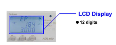 Mètre d'énergie DIN de rail triphasé d'ADL400 MI