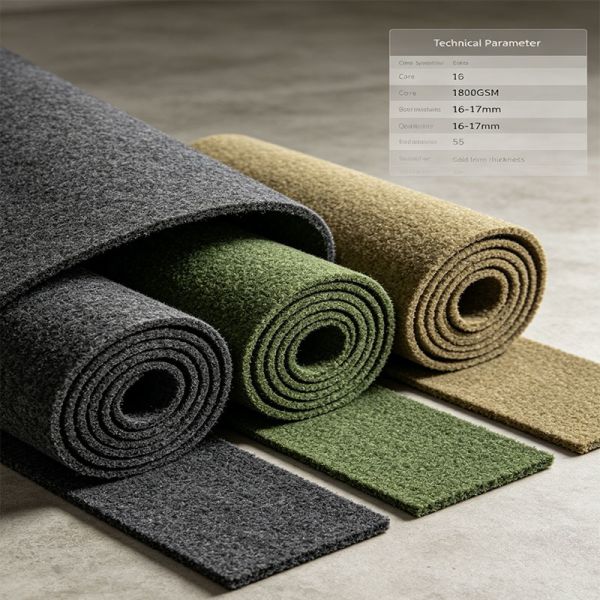 1800GSM Gold Mining Carpet PP & Polyester Blend Gold Sluice Mat with Waterproof Backing