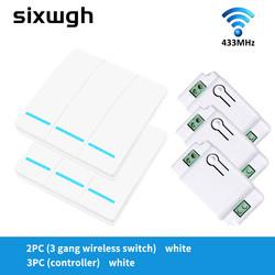 Comutador elétrico de controle remoto de alta eficiência 433MHz/2.4GWIFI para uma distância de 100m