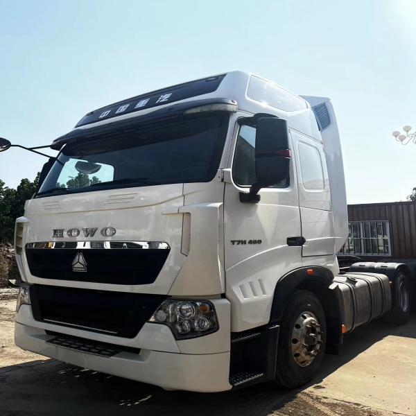 430hp Used Tractor Trailer Sinotruk Howo T7H 10 wheels manual diesel