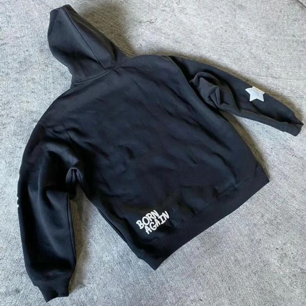 Fabricant personnalisé 3d imprimant puff Hoodie pullover coton laine poids lourd sans chaussures Sweatshirts hommes vêtements de rue