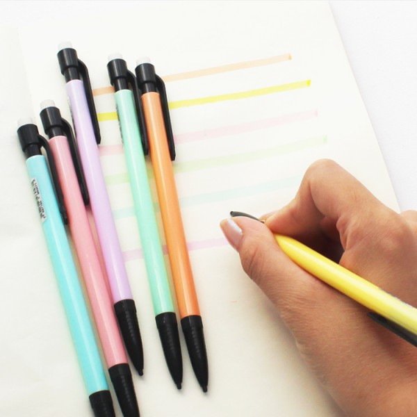 High Quality with Cheap Price Colourful Mechanical Pencil with Eraser for Students