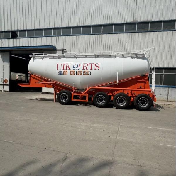 4 Axle V-Shape Bulk Cement Truck Powder Tank Mixer Semi Trailer for Customers Optional