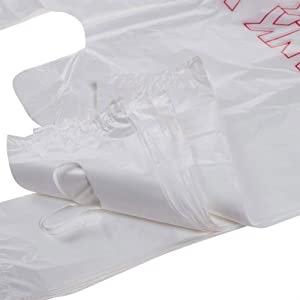 Singlet Vest Carrier Plastic Biodegradable Shopping Bag With EN13432 Certificated, Vest Carrier Plastic Shopping Bags